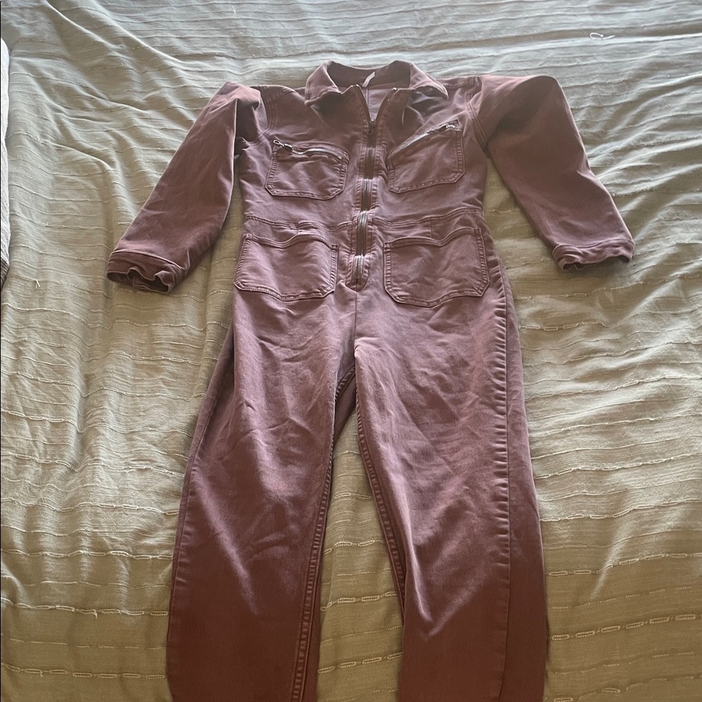 Free People Maroon Jumpsuit